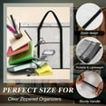 thumbnail image 3 of Lsupdaol 1 Pack Large Poster Storage Bag 48" x 36" Bulletin Board Holder Art Portfolio Case PVC Art Portfolio Container Bulletin Board Storage Box with Pocket for Classroom Teacher Organization, 3 of 14