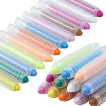 Topboutique Dustless Chalk,12 Pcs Colored Chalk With Holder,Non-toxic Washable Chalk,Paint Pens Dust Chalks Art Tool for Blackboard Sidewalk Drawing Writing
