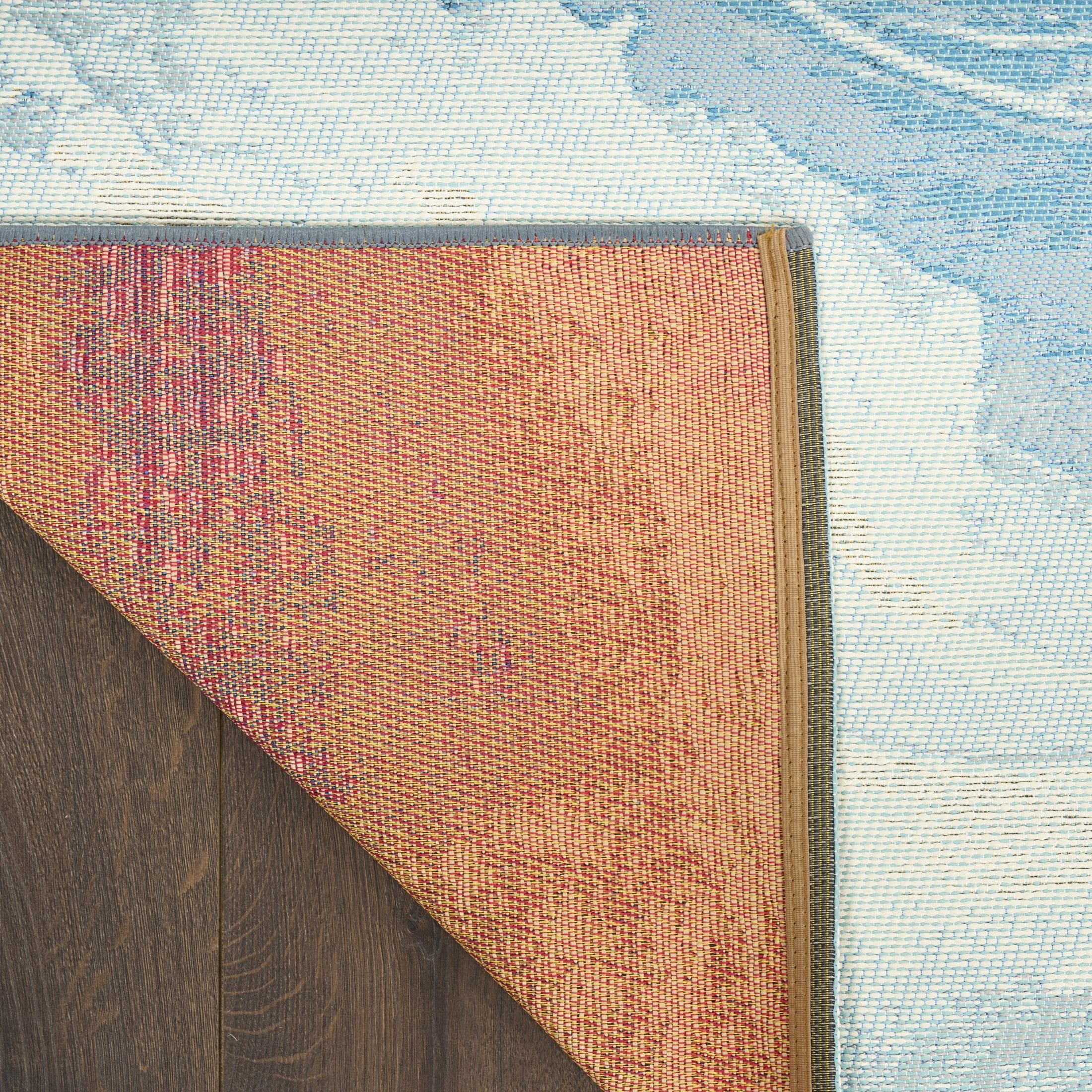 Nourison Color Splash 9'10" x 13'2" Ivory Blue Coastal, Nautical & Beach Rug