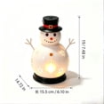 thumbnail image 2 of ANMUYUM,Wax Warmer,Christmas Snowman Candle Warm Stove, Metal Desktop Candle Warmer with Snowflake Cutouts, Cute Festive Snowman Ornament(White 4.72in), 2 of 8