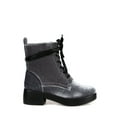 thumbnail image 3 of Nature Breeze Velvet Combat Women's Boot in Grey, 3 of 3