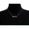 thumbnail image 3 of SuperJeweler Martina Nameplate Necklace in Gold, 16 inches All Names Available for Women, 3 of 3