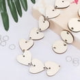 thumbnail image 3 of 200 Pcs Wooden Circles Wooden Heart Tags Arts Crafts with Holes Rings for Birthday Boards Valentine, 3 of 9