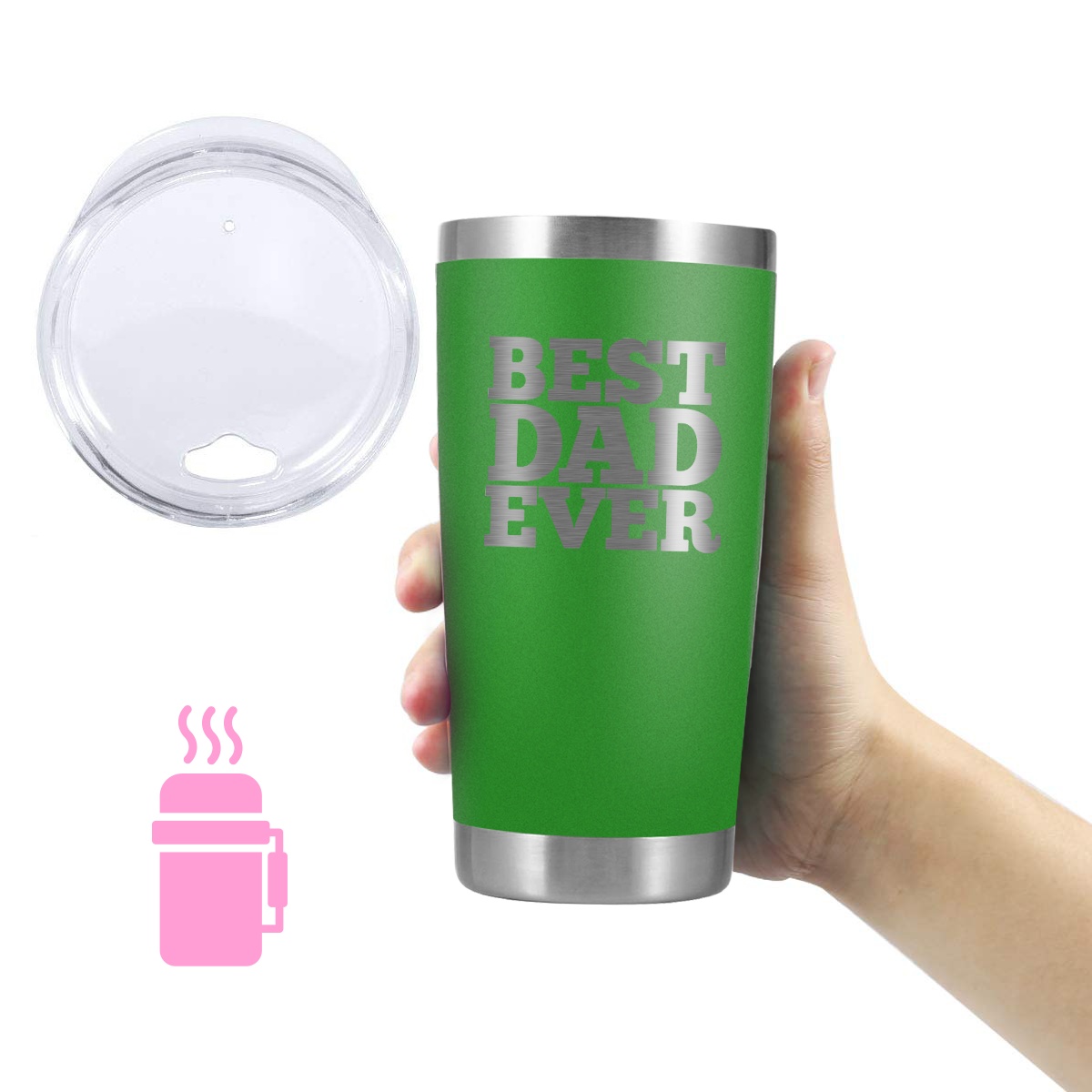 20oz Metal Cups Stainless Steel Keep Drinks Cold & Hot Vacuum Insulated