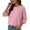 Pink, variant on Tqcoqu Womens Half Sleeve Tops Casual Trendy Sweaters Crewneck Cropped Sweater Knit Tops,Black,Women's S-XXL