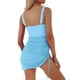 thumbnail image 3 of Trajes de Baño para Mujeres Vestido de Baño Malla Sheer Sarong Envuelve, Poliéster con Sostén Extraíble Almohadilla para la Playa Piscina Verano, 3 of 8