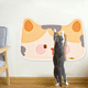 thumbnail image 3 of Tapete Rascador Para Gatos  50x80cm diseño de gato Belug, Amarillo, 3 of 5