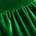 thumbnail image 4 of YWDJ Girls Casual Dress Christmas s Velvet Dresses Dresses Clashing Velvet Belted Dresses Hooded Dresses Ages 3-8 Green 3Y, 4 of 7