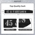 thumbnail image 3 of MEANT2TOBE Silver 45th Birthday Sash and Tiara Set - Glitter Sash + Rhinestone Tiara for Women, Perfect 45th Birthday Gift for Her, 3 of 7