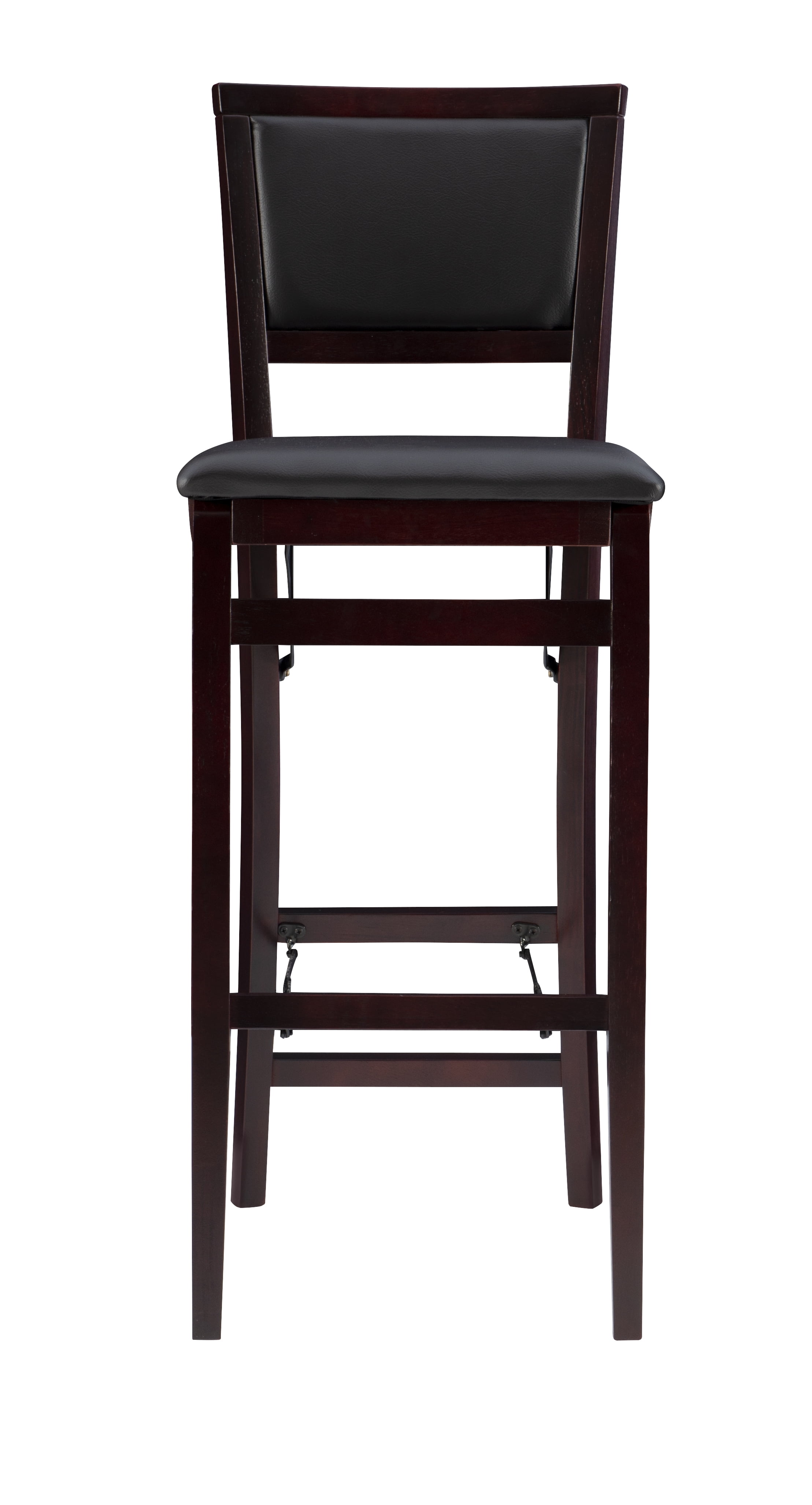 Linon Keira Folding Bar Stool Espresso 30 Inch Seat Height Assembled Walmart Com Walmart Com