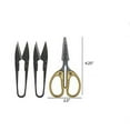 thumbnail image 6 of JubileeYarn Fine Cut Sharp Point Embroidery Scissors Set with 2 Thread Cutter Snips - Gold - 3 Sets, 6 of 6