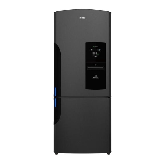 Refrigerador 19 Pies Mabe Bottom Mount Con Smart Station RMB520IWMRP1 Black Stainless