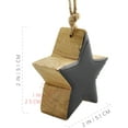 thumbnail image 6 of AuldHome Design Farmhouse Star Ornaments (Black, 12-Pack); Wood w/ Colored Enamel 2-Inch Mini Star Christmas Decorations, Retro Vintage Enamelware Style, 6 of 9