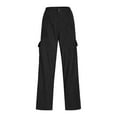thumbnail image 4 of CQONEPT Mens Cargo Pants Corduroy Workouts Lounge Tactical Pants Athletic Running Trousers with Multi Pockets Black L, 4 of 7
