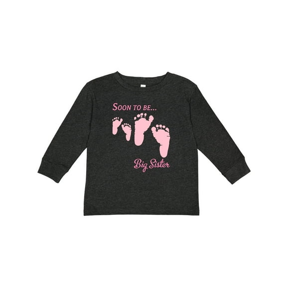 Inktastic Soon to Be Big Sister Girls Long Sleeve Toddler T-Shirt