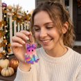 thumbnail image 5 of Bow Ghost Acrylic Hanging Charm 2D Flat Halloween Decor Pendant Multi Style For Backpack Christmas Tree Home Party Holiday Scene Ornament.C, 5 of 7