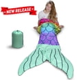 thumbnail image 4 of Mermaid Sleeping Bag – Kids Sleeping Bag – Slumber Party Sleeping Bag with Mermaid Tail, 4 of 6