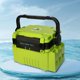 thumbnail image 1 of Caja de barril de pesca, diseño a presión duradero ajustable para artes de pesca (amarillo), 1 of 6