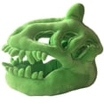 thumbnail image 2 of Plush Dinosaur Skull Headband, Single Green Headpiece (No Skeleton) For & Teenager, 2 of 4