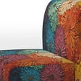 thumbnail image 4 of Designart "Mid Century Sunburst Charm III" Multi-Color Mid-century Upholstered Accent Chair - Mid-Century Modern Arm Chair For Living Room, 4 of 5