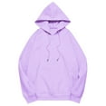 thumbnail image 5 of Women's Solid Color Drop Shoulder Hoodie - Soft, Durable, with Pockets, Versatile for Any Occasion, Machine Washable, 5 of 5