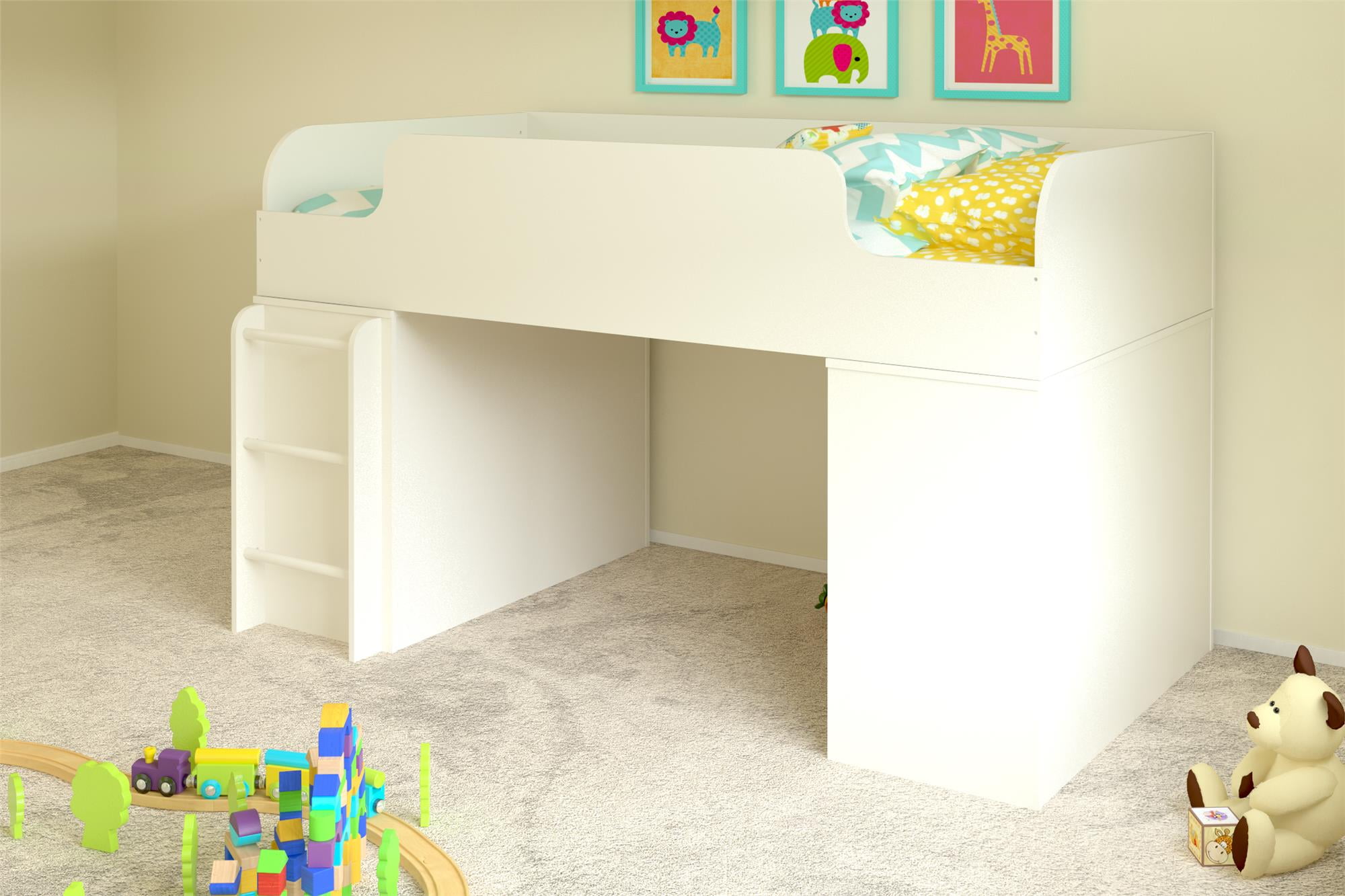Ameriwood Home Elements Loft Bed With 2 Bookcases Dark Cherry Ameriwood Home Elements Loft Bed With 2 Bookcases Dark Cherry Com