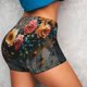 thumbnail image 4 of Balery Floral Dreamcatcher Elegance Pantalones cortos de entrenamiento estampados para mujer, sin costuras, ajustados, para gimnasio, yoga, correr, deportes, ejercicio activo, fitness.-Small, 4 of 8