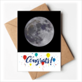 thumbnail image 1 of Big Moon oscuro cielo de la noche Sobre de la Carta de felicitación de la tarjeta de matrimonio, 1 of 4