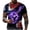 Blue, variant on EQWLJWE Men's Short Sleeve Tee Men Casual Round Neck Cool Style 3D Digital Printing Pullover Fitness Sports Shorts Sleeves T Shirt Blouse