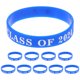 thumbnail image 1 of 10 pulseras de silicona para graduación, portátiles, 1 of 8