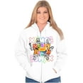 thumbnail image 4 of XOMG POP Merry Go Round Song Cover Women Plus Size Zipper Hoodie Brisco Brands 2X, 4 of 5