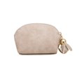 thumbnail image 1 of Women‘s Purse Simple Design PU Zipper Handbag with Floral Pendant & Key Ring, 1 of 2