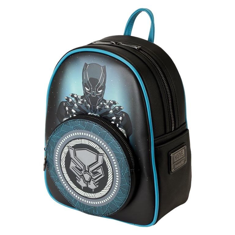 NWT LOUNGEFLY DISNEY‎ MARVEL Black Panther Geometric Wakanda Logo Mini Backpack 97984.jpg main image 3