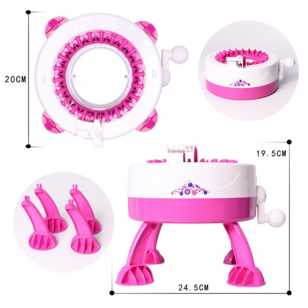 AJZIOJIRO Girls 22 Needles Knitting Machine Toys Kids Girls Toys Educational Toys Kids Games Gifts for 6-12 Year Old
