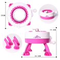 thumbnail image 3 of BESLY Kid Girls 22 Needles Knitting Machine Toys Smart 48 Needles Hand-knitted Round Loom Machine Toys for 5-12 Year Old, 3 of 8