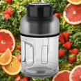 thumbnail image 4 of Mezcladores de frutas de 1500 ml, botella de viaje, extractores de frutas con tubularis y cepillo, Negro perfecl Exprimidor eléctrico, 4 of 7