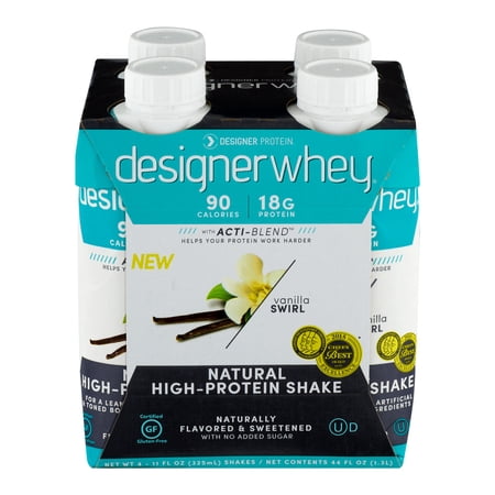 Designer Whey Protein Shake French Vanilla - 10.5 fl oz Each / Pack of 4