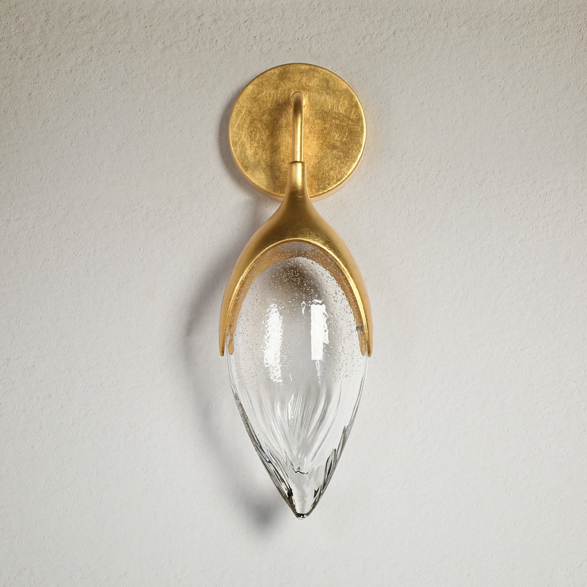 LNC Evacampbell 5-in W LED Wall Sconce Matte Gold for Living Rooms, Bathrooms and Bedrooms