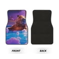 thumbnail image 2 of Fuzoiu Capybara Bathtub Fun Print Carpet Floor Mats for Car,Car Foot Mat Set,Universal Fit 4 Piece Mat Pad Set,Fits Most Cars Trucks Vans Sedans SUV Auto Carpet Mat Se, 2 of 7