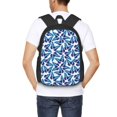 thumbnail image 6 of Daiia Blue Butterflies Backpack for Men and Women -Durable Backpack Large Capacity, Water-Resistant Bag with Adjustable Straps and Laptop Compartment, 6 of 9