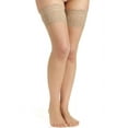 thumbnail image 2 of Women's Berkshire 1340 Shimmer Leg Thigh High (Platinum Q2), 2 of 4