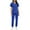 #_001Royal Blue, variant on Hogleaql Scrubs for Women Sets V Neck Short Sleeve Jogger Suits with Multi Pockets Nurse Tops & Cargo Pant Nurse Uniform Casual Workwear Scrub Sets Sky Blue 2XL