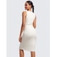 thumbnail image 2 of Vestido CRZ YOGA Butterluxe Midi Sin Mangas Fruncido Blanco M, 2 of 5