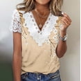 thumbnail image 1 of TaTaai Women‘s Floral Print V Neck Short Sleeve Top， Casual Pullover Blouse， Loose Fit Knit Shirt for Everyday Spring Wear Gift, 1 of 5