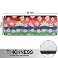 thumbnail image 5 of Kitchen Rugs Sets Of 2,Pioneer Flower Floral Print Pattern Anti Fatigue Kitchen Mat Rugs Non Slip Washable,Decorative Kitchen Floor Mats for Kitchen,Sink,Laundry,17"x47"+17"x47", 5 of 5