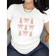 thumbnail image 2 of Camiseta con estampado de conejo de Pascua para mujer: algodón cómodo y transpirable, estilo deportivo informal con lazo rosa, mangas cortas y cuello redondo. Ideal para adultos, hombres y mujeres., 2 of 6