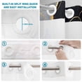 thumbnail image 2 of No Hook Shower Curtain with Built-in Rings - Black and Gold Marble Texture Washable Waterproof Fabric Bathroom Curtains for Hotel,Rentals, 72X 96 Inch Extra Long , Abstract Modern Lines, 2 of 8