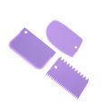 thumbnail image 2 of Yuarrent 3 unids/set de herramientas de decoración de pasteles, espátulas para masa, accesorios ornamentales de panadería, accesorios para rebanar Herramientas y accesorios para hornear Violeta Yuarrent JJ14756-03B, 2 of 5