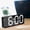 F, variant on Home Decor Alarm Clock Digital Battery Powered Travel Alarm Clocks Powered Non Ticking With Snooze Temperature Date Time Brightness Adjustable For Kids Adults Clock Practical