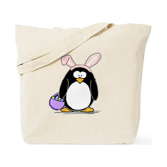 CafePress - Easter Penguin Tote Bag - Natural Canvas Tote Bag, Cloth Shopping Bag